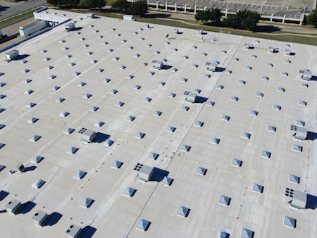 Large Commercial Flat Roofing Installation