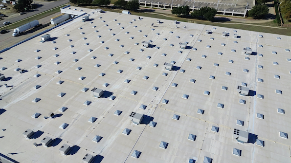 Large Commercial Flat Roofing Installation